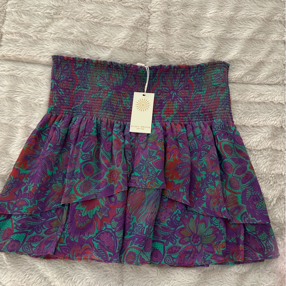 Ramy Brook smocked Skirt size Large NWTs
